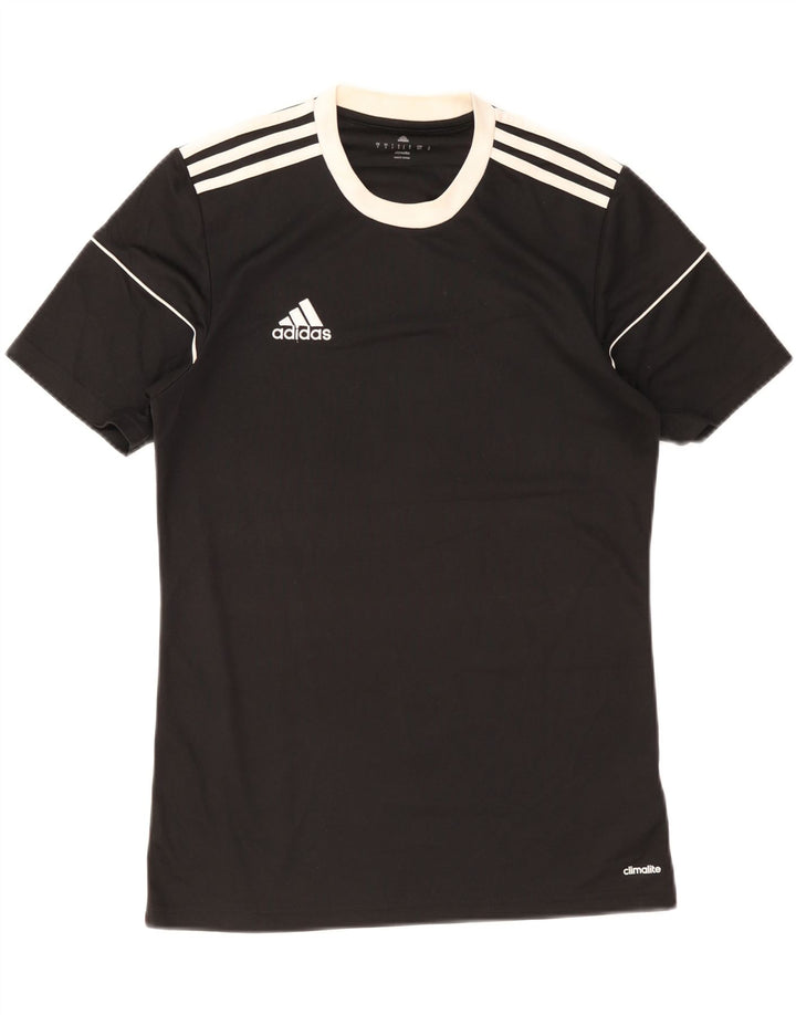 Adidas Hommes Climalite T-Shirt Haut Petit Noir Colorblock Polyester