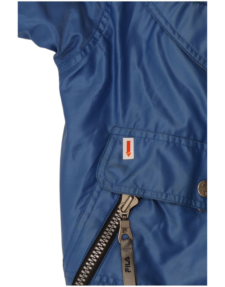Fila Veste de Ski à Capuche Italia Homme IT 52 XL Bleu Colorblock Polyamide