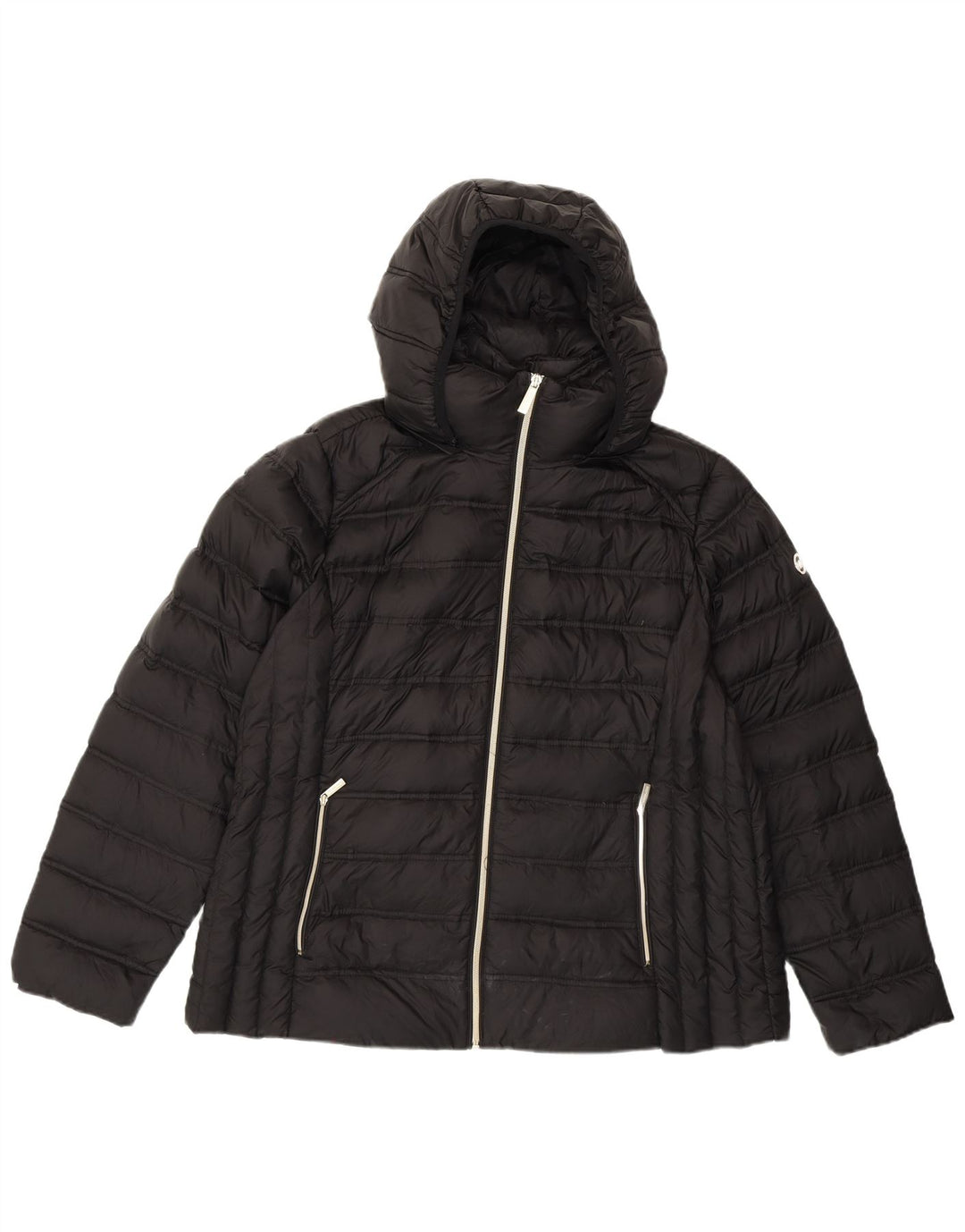 MICHAEL KORS Veste matelassée à capuche pour femme UK 18 XL Nylon noir