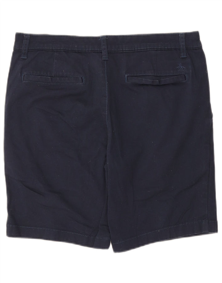 Penguin Short Chino Homme W36 Large Bleu Marine Coton