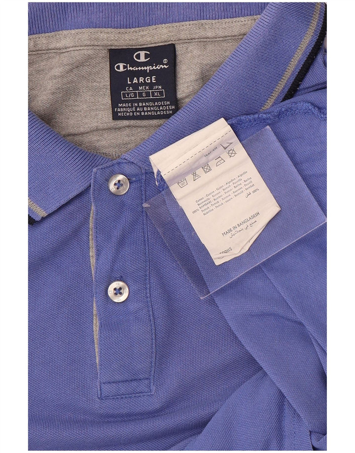 Champion Polo Homme Grand Bleu Coton