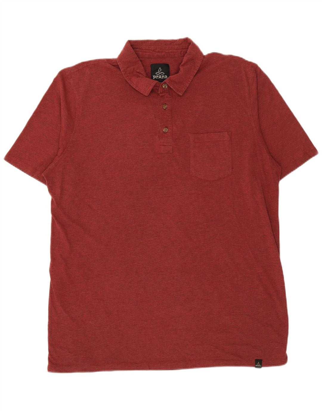 Prana Polo Homme Grand Rouge