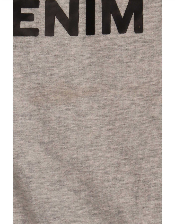 Tommy Hilfiger Sweat-shirt graphique pour homme en coton gris Taille L