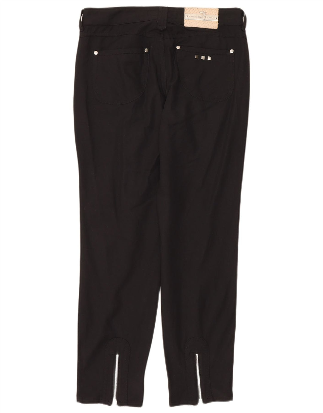 TRUSSARDI Pantalon décontracté slim IT 42 Medium W26 L30 Noir