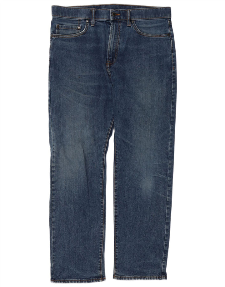 Zara Jeans Regular Droit Homme W34 L29 Bleu Coton