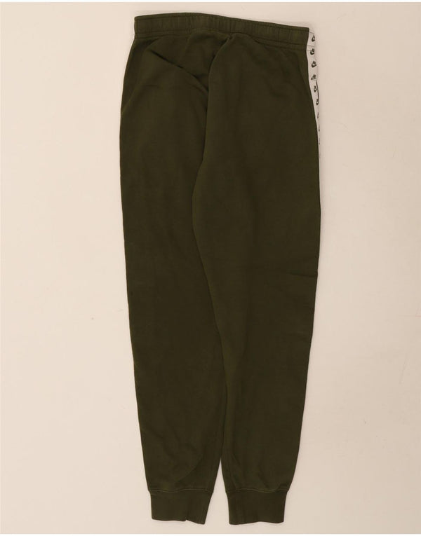 Nike Pantalon de survêtement graphique pour homme en coton color block Kaki Taille S