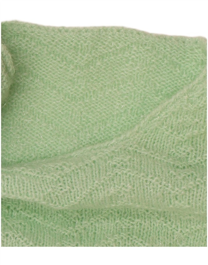 VINTAGE Pull col bateau femme UK 18 XL Vert