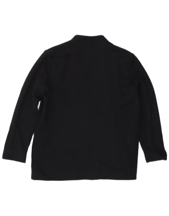 COS Veste Bomber Femme UK 14 Grande Laine Bleu Marine