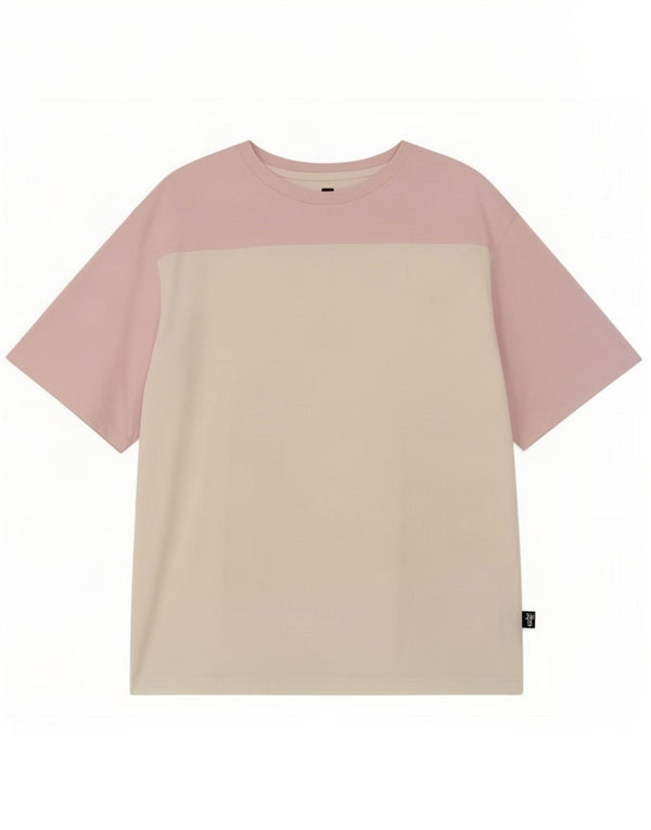 Puma T-shirt pour femme en coton color block blanc cassé UK 10 Small