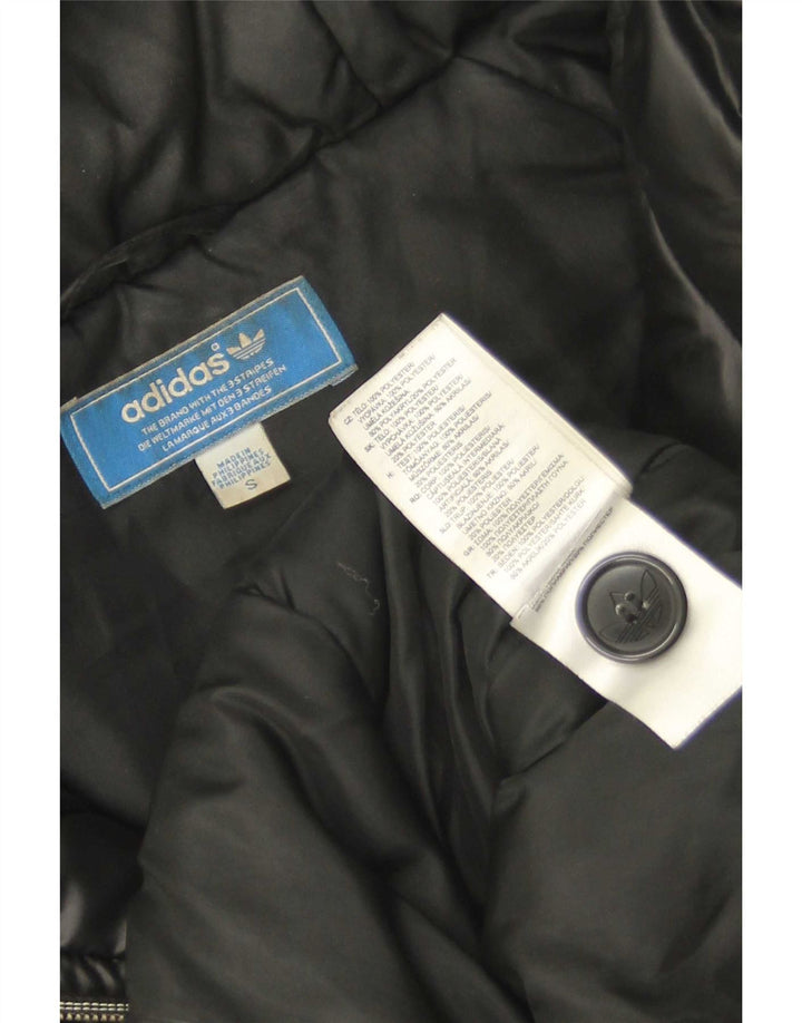 Adidas Veste rembourrée à capuche pour homme UK 36 Petit Noir Polyester
