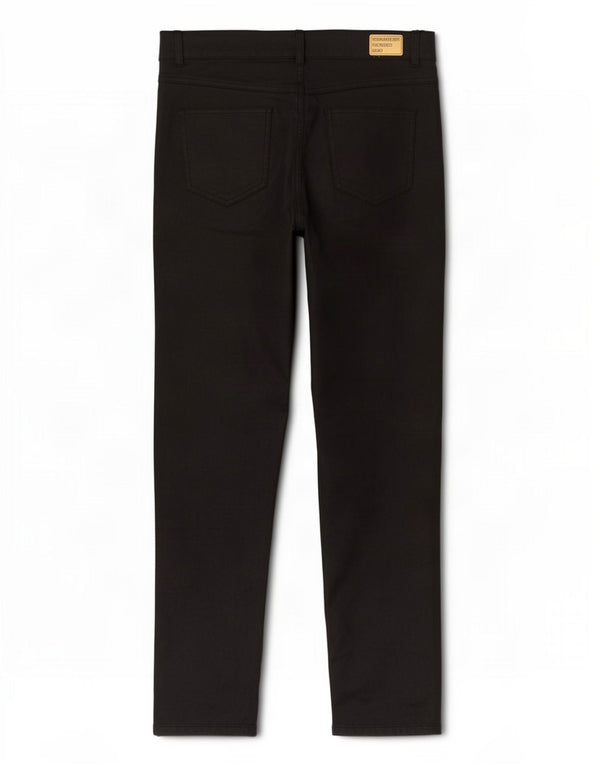 Dack's Pantalon décontracté ciré pour femme IT 48 XL W32 L30 Noir Coton