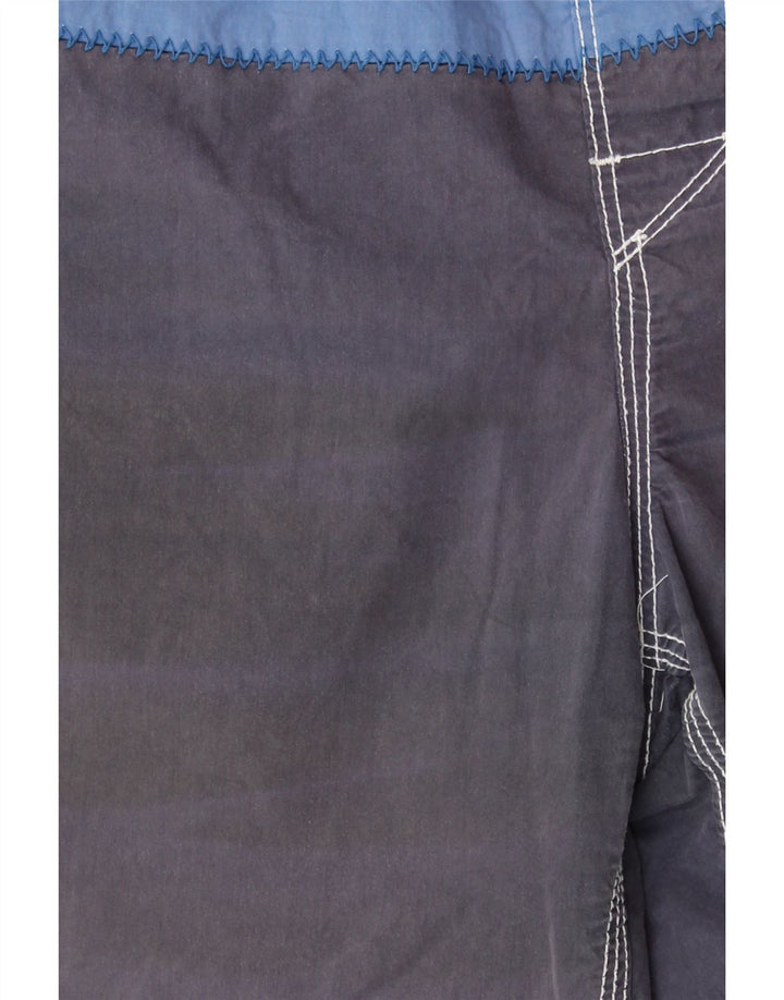 FAT FACE Short de Bain Homme Large Gris Colorblock Coton
