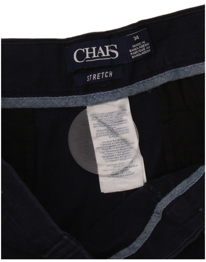 Chaps Short Chino Homme W34 Large Bleu Marine Coton