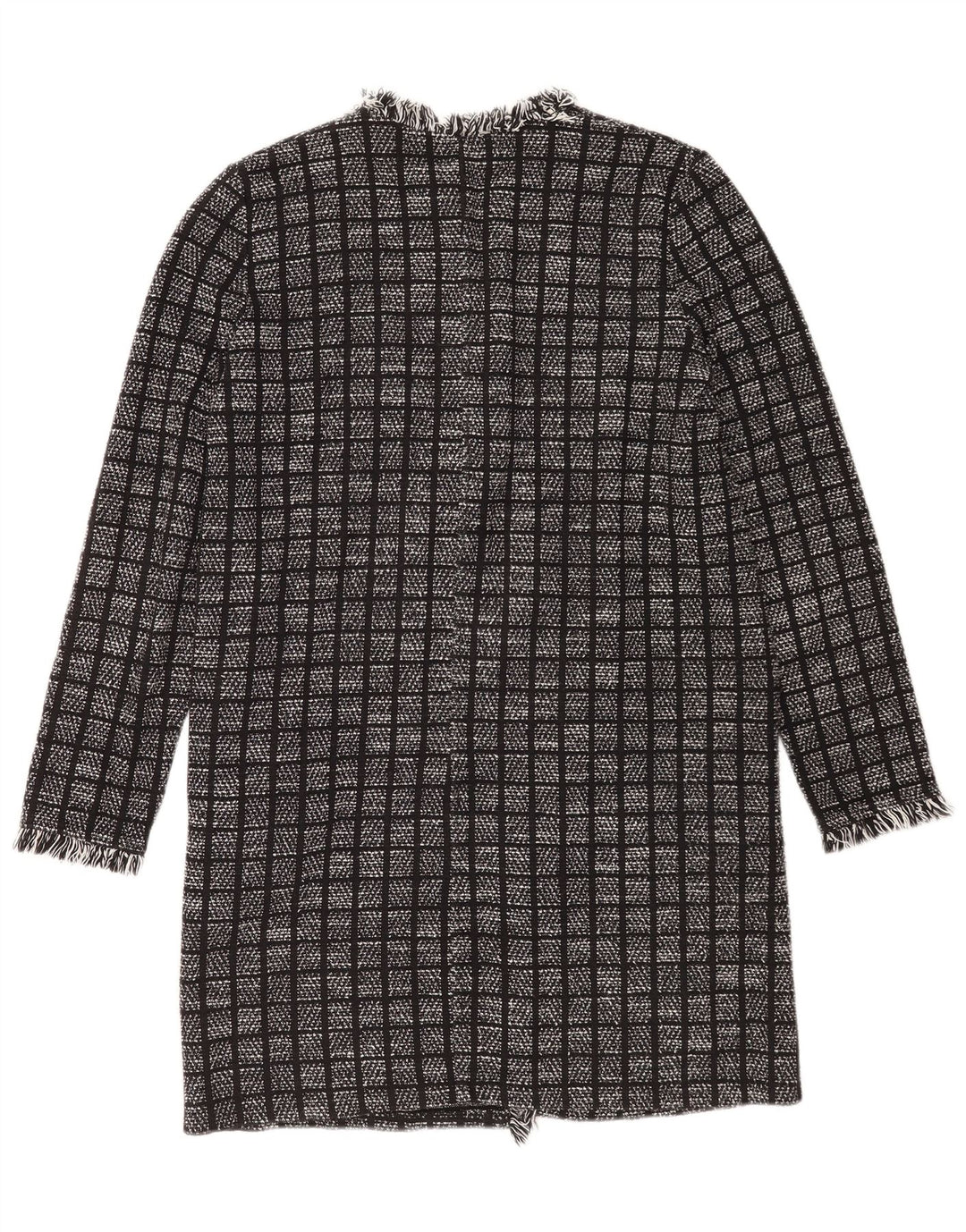 Zara Manteau surdimensionné pour femme UK 10 Petit carreaux gris