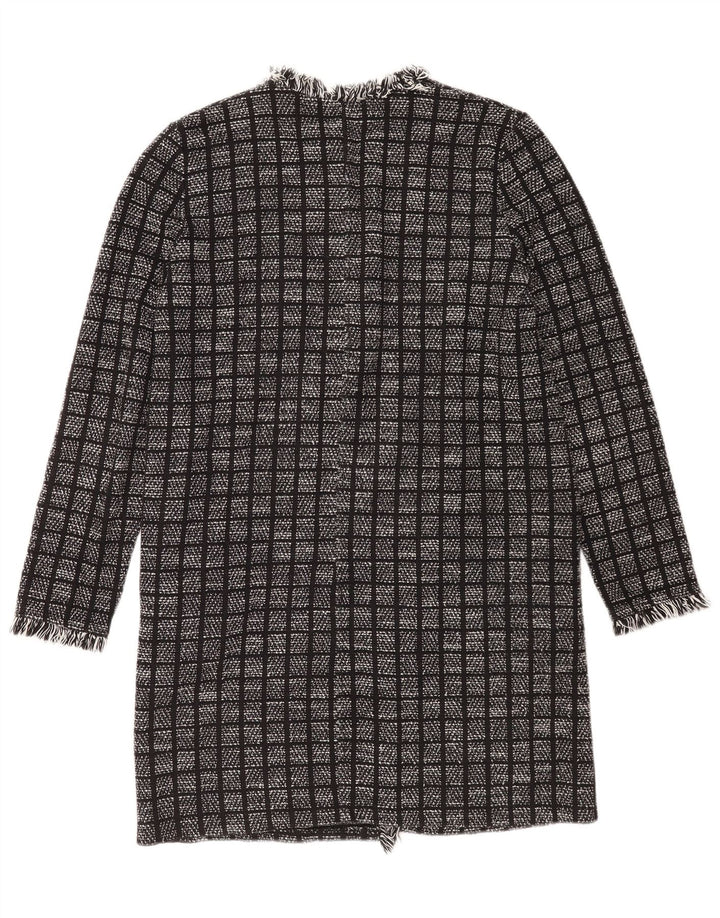 Zara Manteau surdimensionné pour femme UK 10 Petit carreaux gris