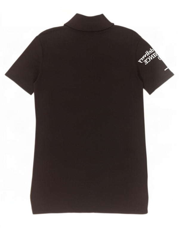 Zara Femme Trafaluc Graphic T-Shirt Robe UK 10 Petit Coton Noir