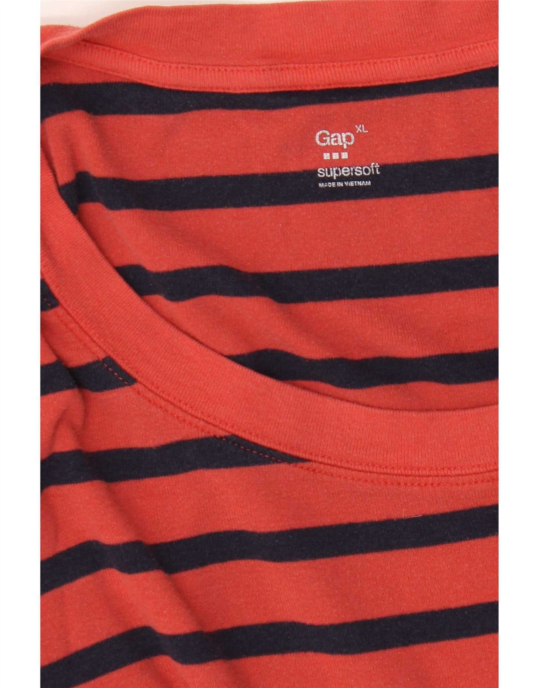 Gap Haut Femme Manches Longues UK 18 XL Rouge Rayé