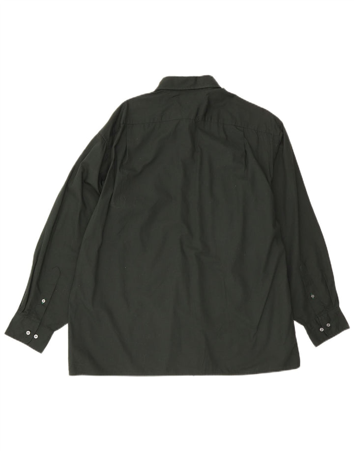 Tommy Hilfiger Chemise Homme Taille 15 1/2 Coton Vert Moyen