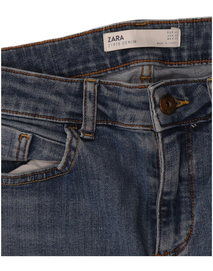 Zara Jean Slim Femme EU 40 Moyen W30 L29 Bleu