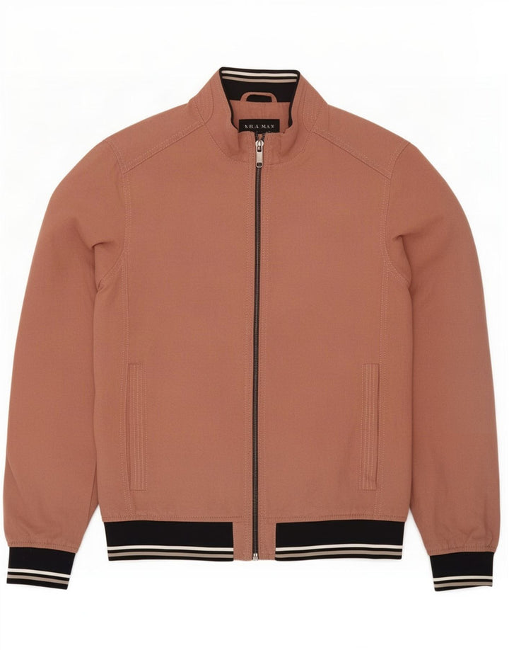 Zara Veste Bomber Homme UK 38 Polyester Rose Moyen
