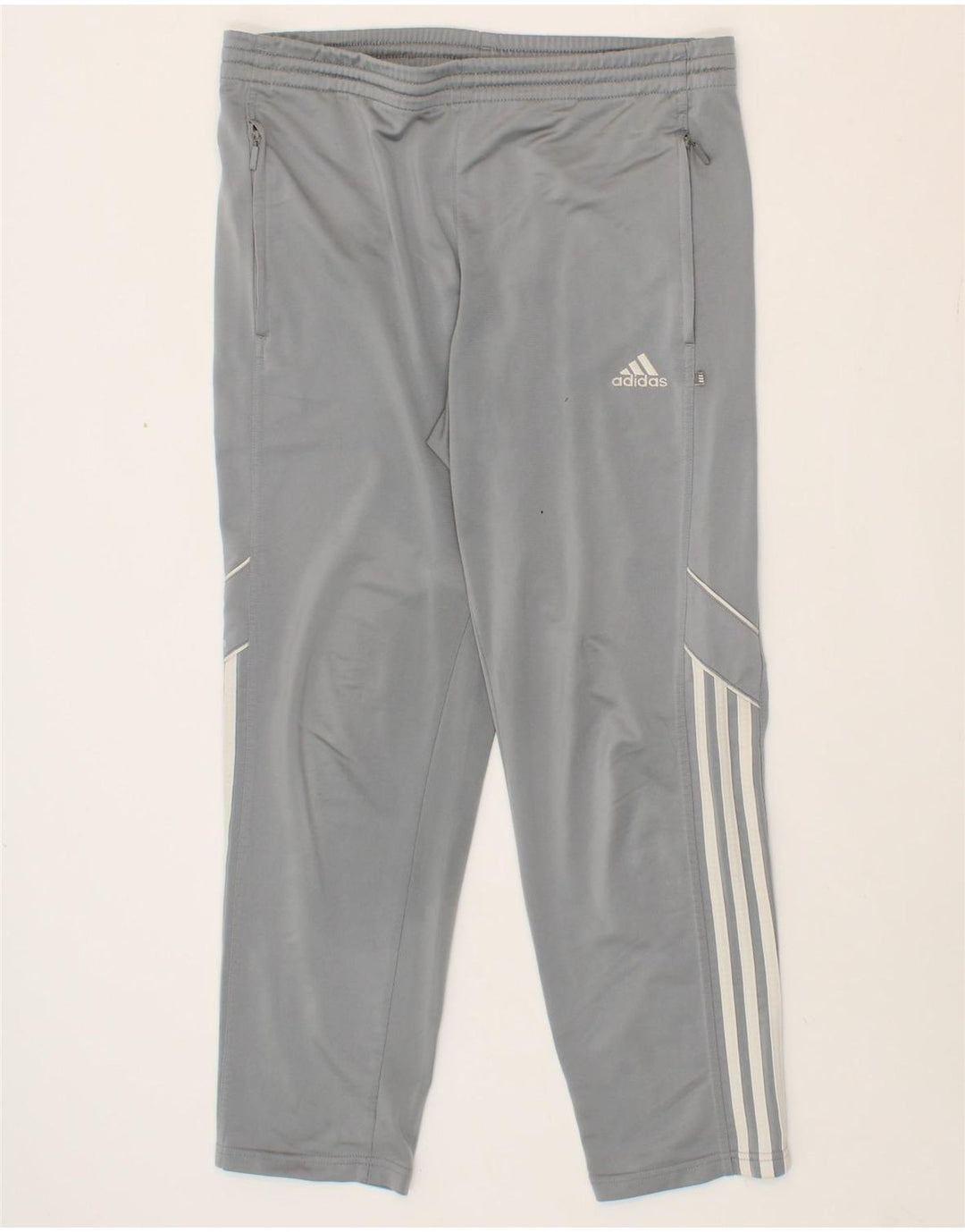 ADIDAS Boys Tracksuit Trousers 13-14 Years  Grey Polyester Vintage Adidas and Second-Hand Adidas from Messina Hembry 