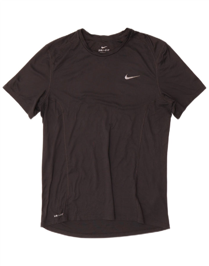Nike Hommes Dri Fit T-Shirt Haut Noir Moyen Polyester