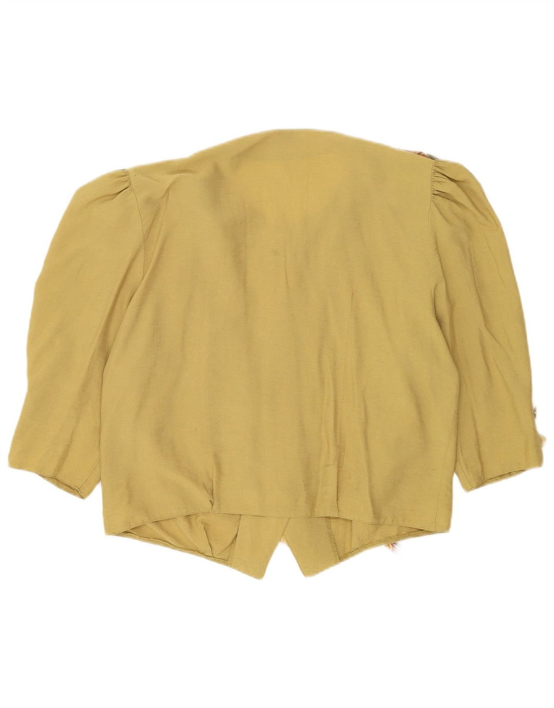 vintage Femmes 3/4 Manches 5 Bouton Blazer Veste UK 16 Grand Vert