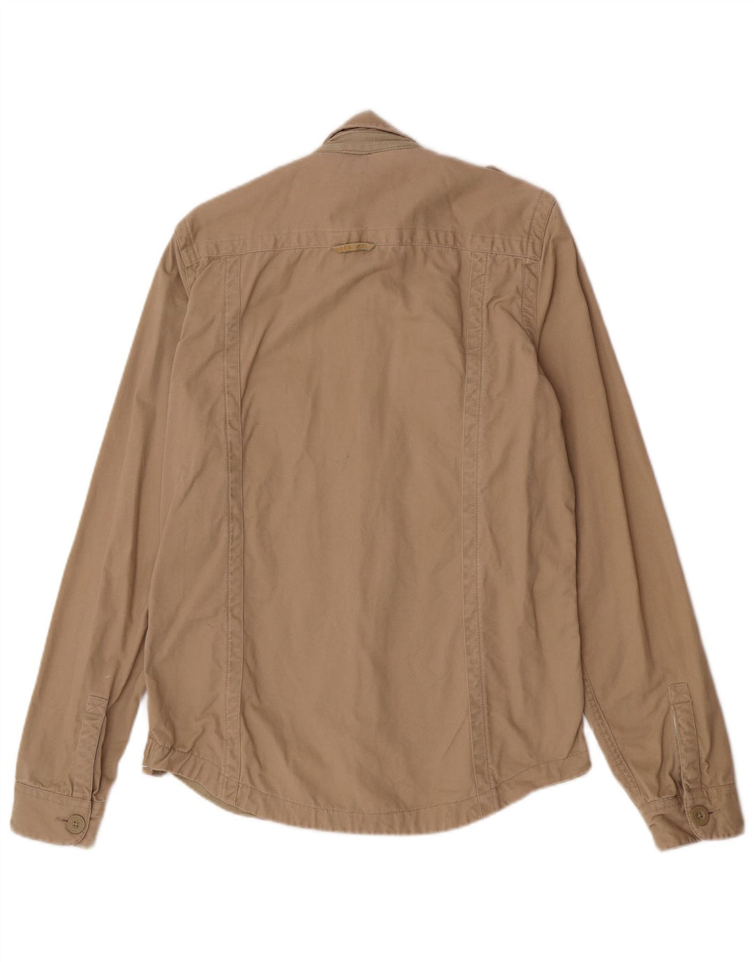 Superdry Chemise Militaire Large Beige Coton Homme