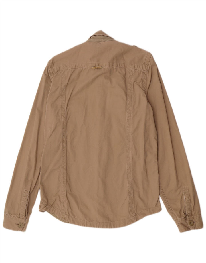 Superdry Chemise Militaire Large Beige Coton Homme