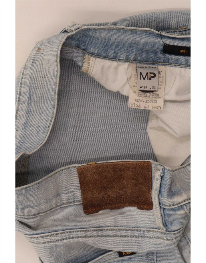 Meltin' Pot Jean droit homme W34 L32 bleu coton