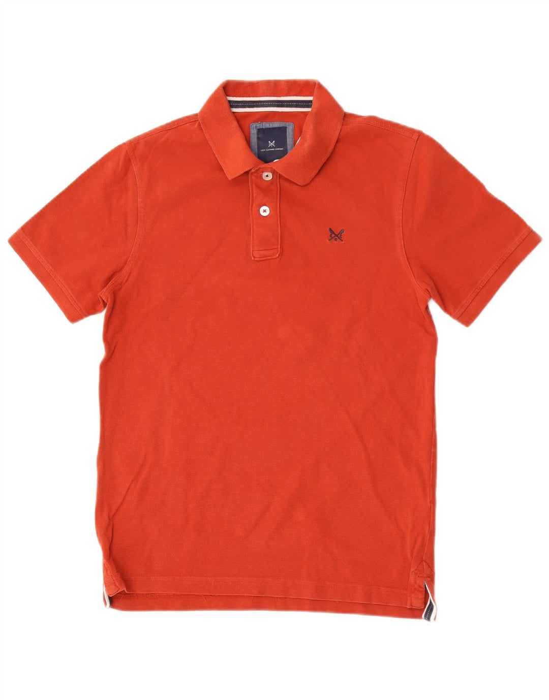 CREW CLOTHING Polo Homme Petit Orange Coton