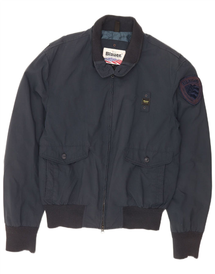 Blauer Veste Bomber Homme UK 40 Large Bleu Marine Nylon