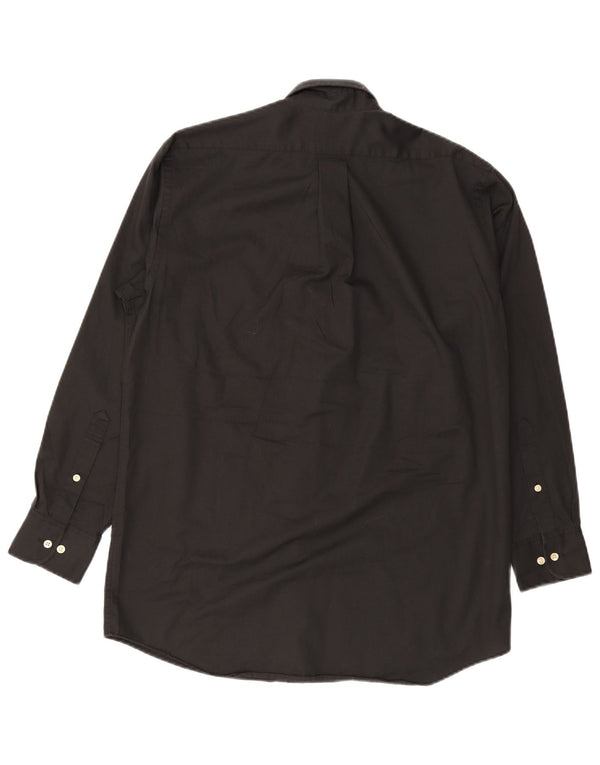 Chaps Chemise Homme Taille 15 1/2 Coton Noir Moyen