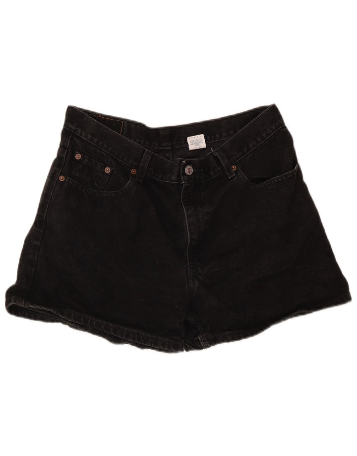 Levi's Short en jean taille haute pour femme Taille 13 Grand coton noir