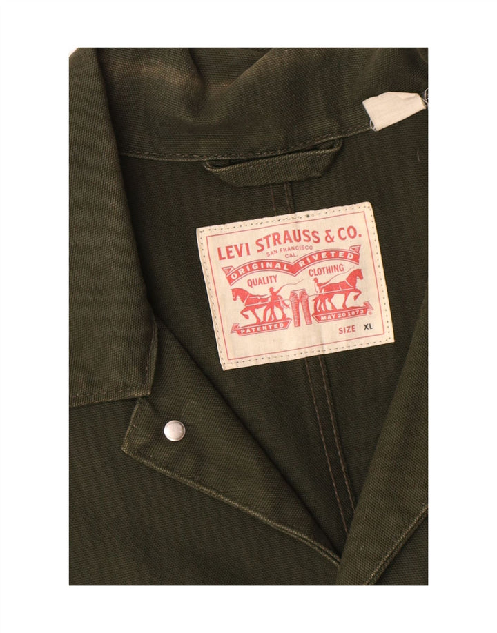 Levi's Veste Utility Homme UK 42 XL Kaki Coton