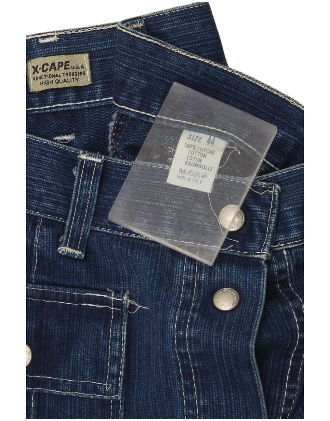 X-CAPE Jupe longue en jean taille haute pour femme IT 44 Medium W26 Bleu Coton