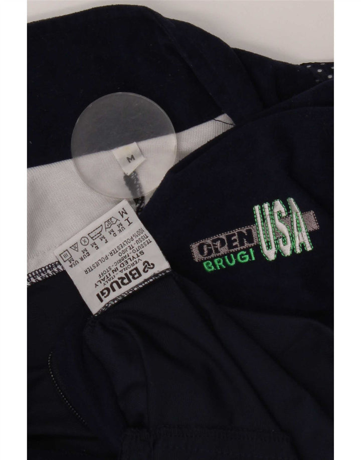 Brugi Veste de Survêtement Graphique en Velours Homme Bleu Marine Moyen Colorblock