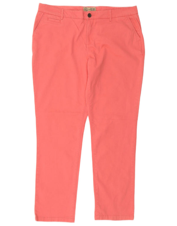 Fat Face Pantalon Chino Slim Femme UK 18 XL W36 L29 Coton Rose