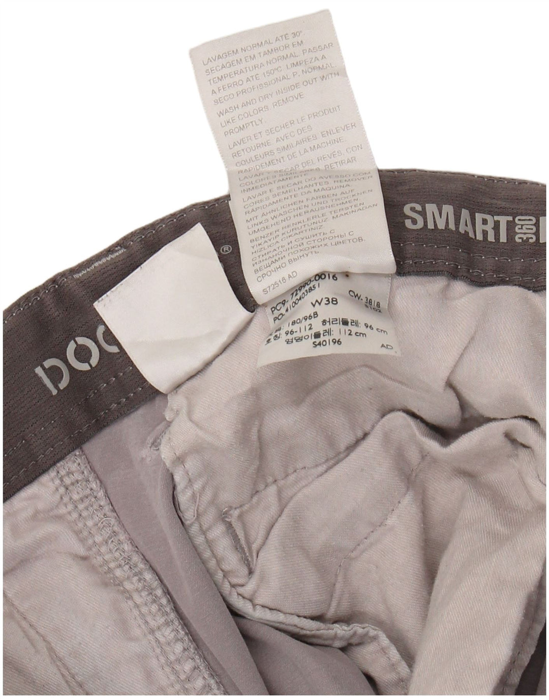 DOCKERS Short Chino Homme W38 XL Gris Coton