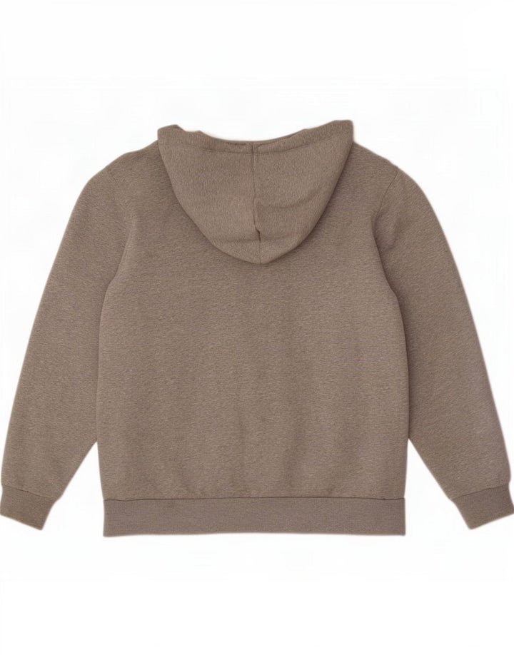 Converse Pull à capuche zippé pour hommes, grand coton gris