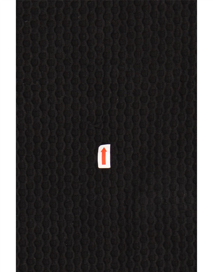 COS Haut Femme Manches 3/4 UK 14 Coton Noir Moyen