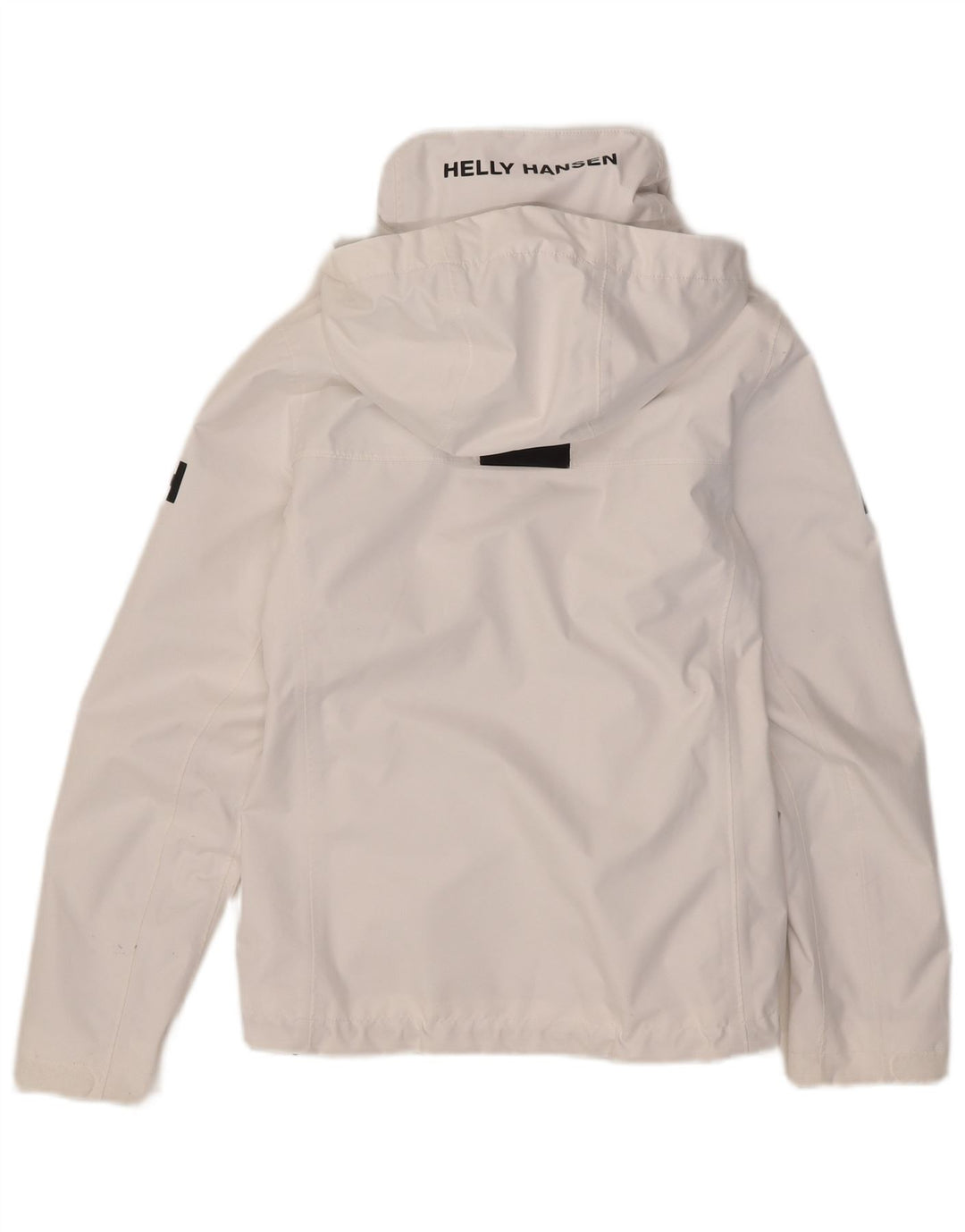 Helly Hansen Veste de pluie à capuche graphique pour femme UK 10 Small Blanc Polyester