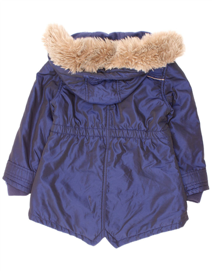 Parka à capuche Ted Baker pour fille 5-6 ans, bleu marine, nylon