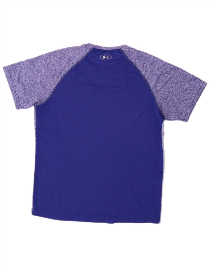 UNDER ARMOUR T-Shirt Heat Gear Homme Grand Bleu Moucheté