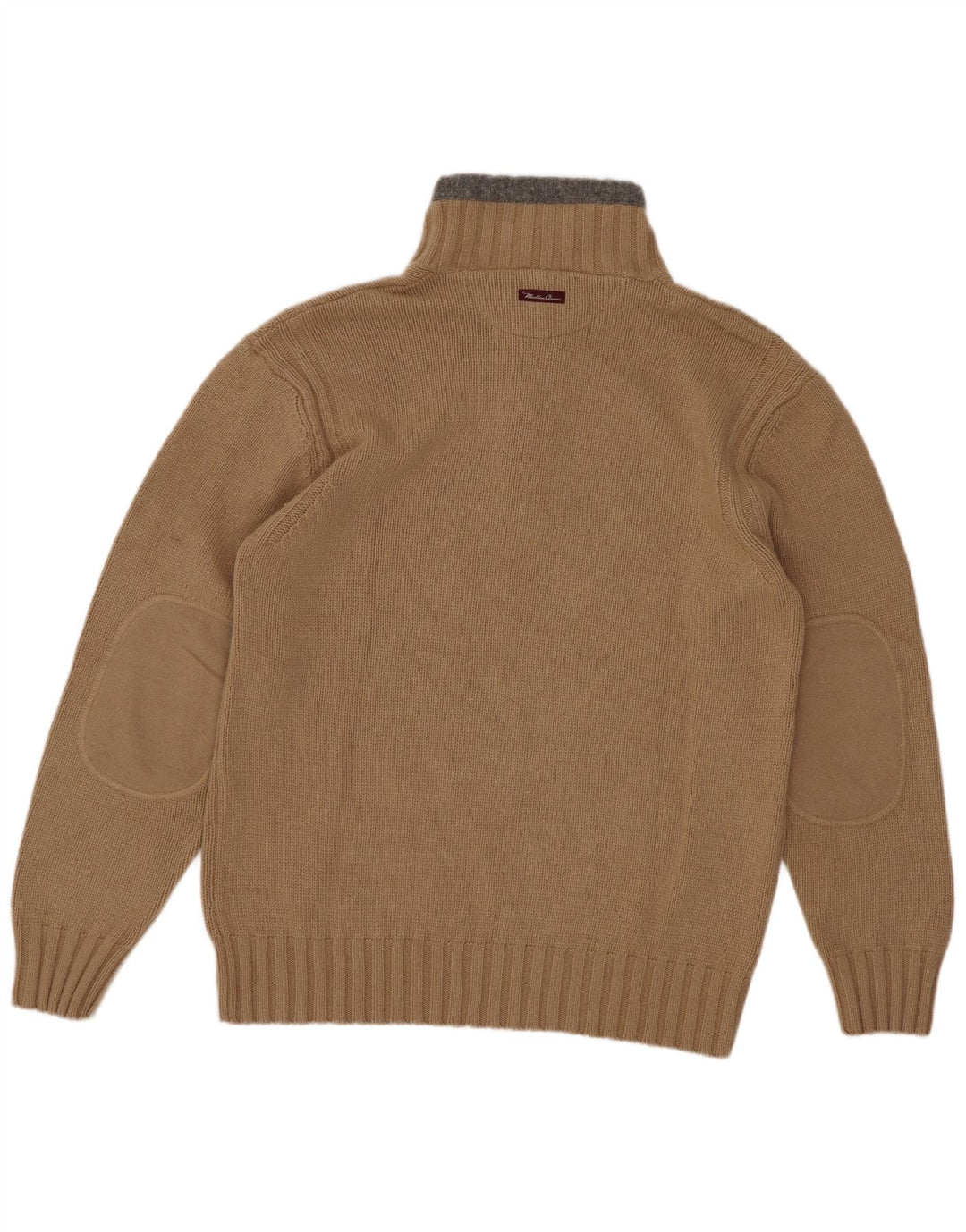 Marlboro Classics Pull Col Zippé Homme Beige Moyen