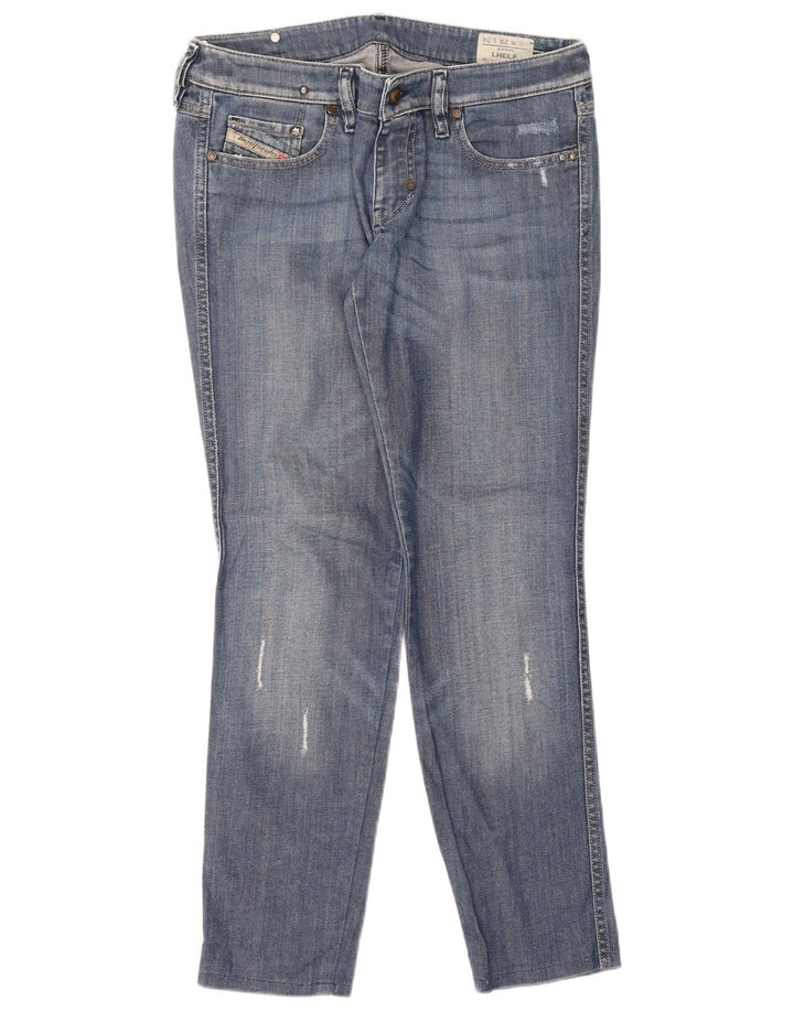 Diesel Femme Lhela Jean Slim effet vieilli W29 L28 Bleu Coton