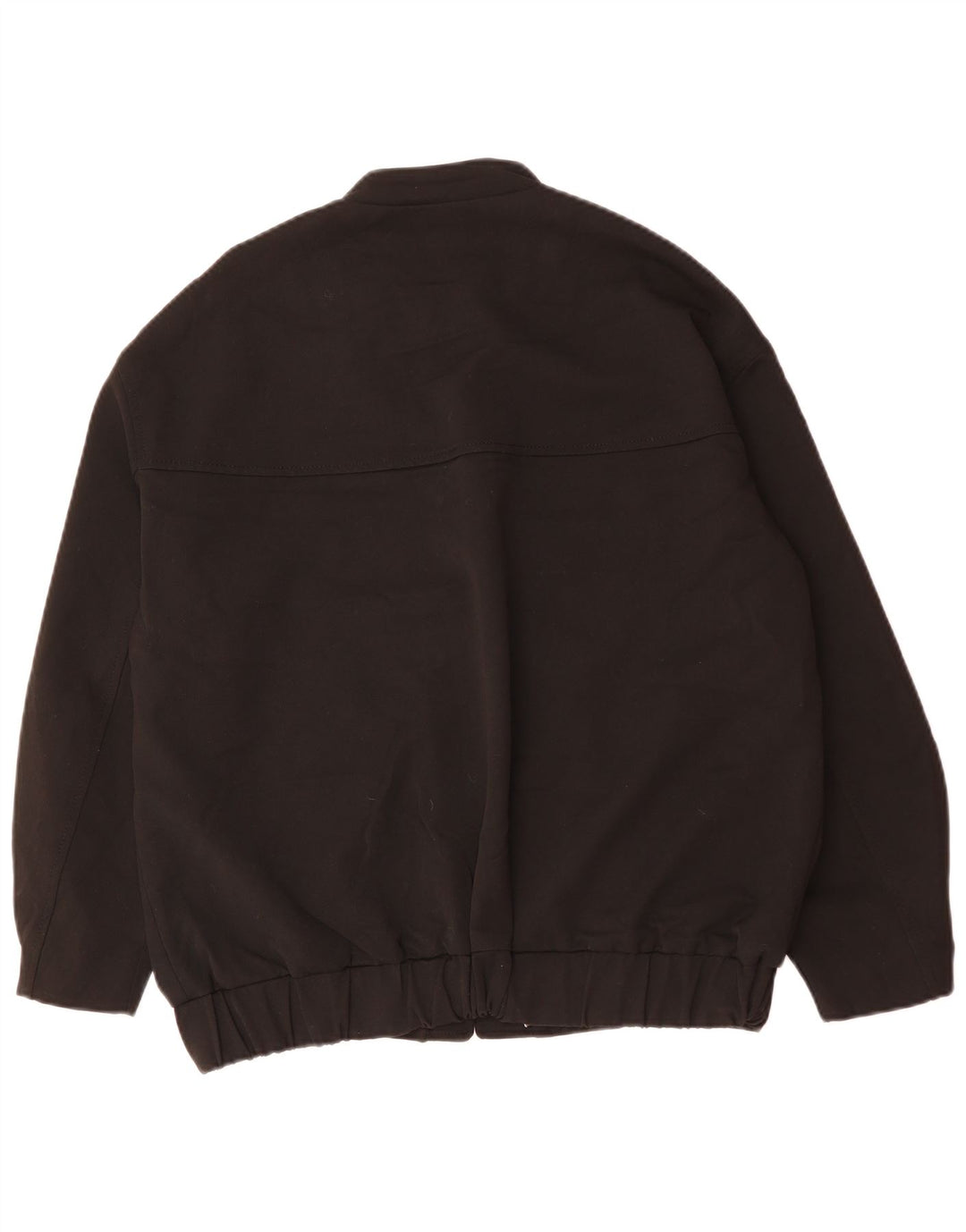 Zara Veste Bomber Oversize Femme UK 10 Petit Acétate Noir