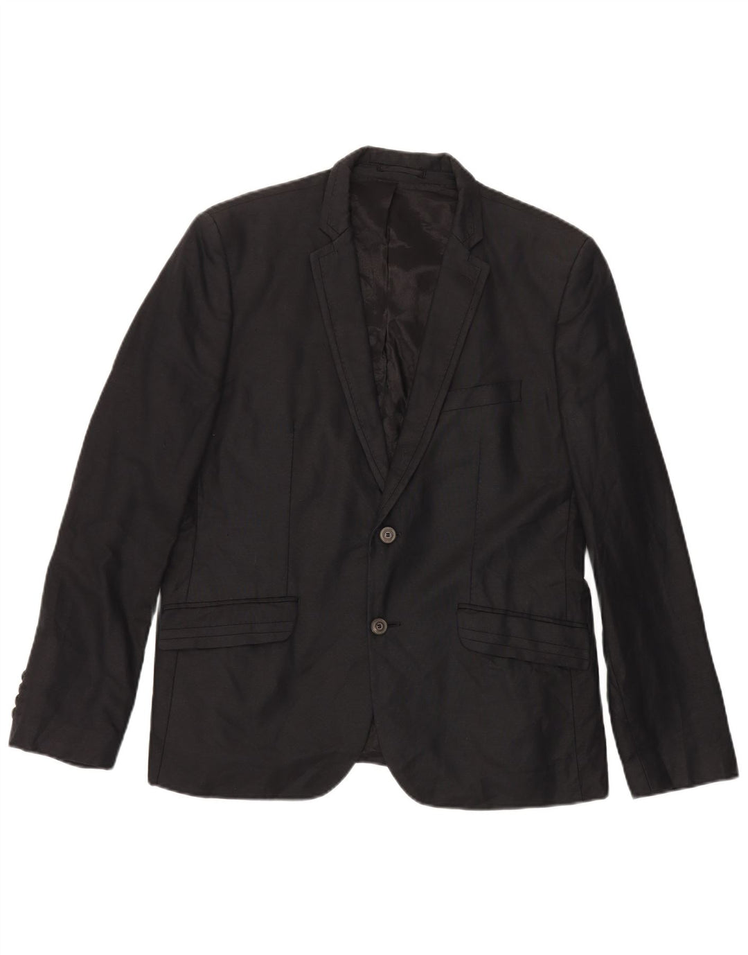 Zara Veste Blazer 2 Boutons Homme EU 54 XL Noir