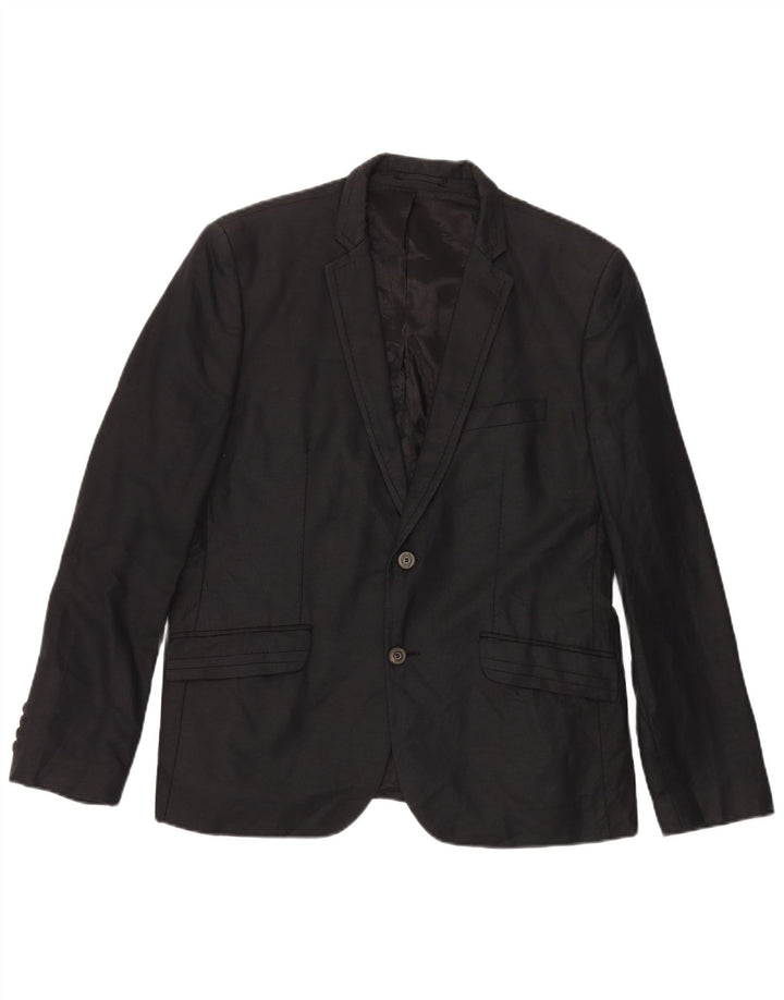 Zara Veste Blazer 2 Boutons Homme EU 54 XL Noir