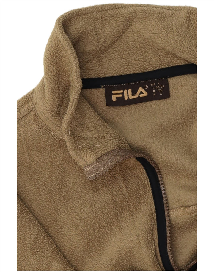 FILA Veste polaire homme UK 40 Large Beige